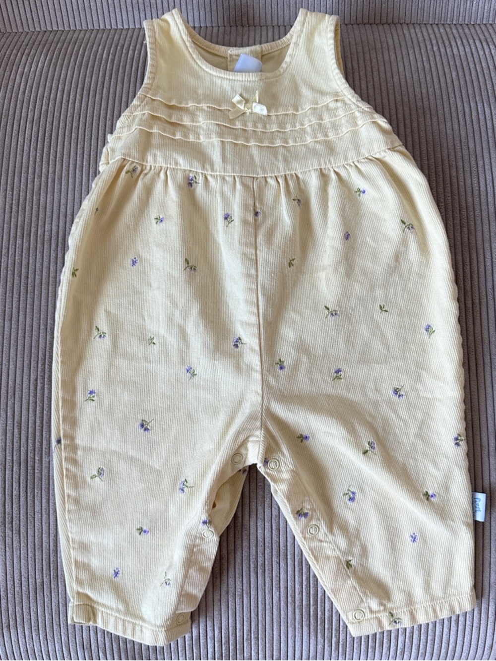 First Moments Yellow Baby Jumpsuit - Soft Pastel